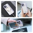 thumbnail image 4 of Case for iPhone 14 Pro Max Case Magnetic Wallet Business Card Holder PU Leather Flip Case - Purple, 4 of 9