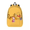 thumbnail image 3 of Custom Winnie Pooh Teddy Bear Travel Canvas Backpack Men Women School Laptop Bookbag College Student Daypack Bags, 3 of 5