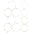 thumbnail image 1 of RUNROTOO 12Pcs Guitar Strings for Folk Guitar Silver Guitar String Set for Musicians Music Practice, 1 of 8