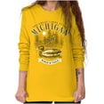 thumbnail image 3 of Michigan Great Lakes State Duck Pond Long Sleeve TShirt Men Women Brisco Brands S, 3 of 6