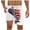 White^1, variant on Jjayotai Mens George Shorts, Men's Canadian Maple Leaf Print Shorts, Double Layer Beach Shorts with Compression Liner Pocket Elastic Waist Drawstring