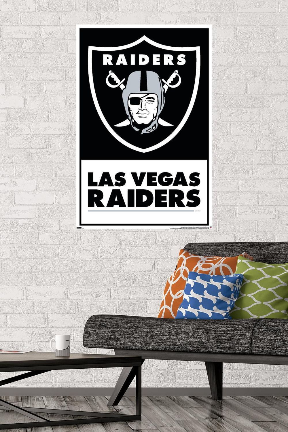 NFL Las Vegas Raiders - Logo 21 Wall Poster, 14.725" x 22.375" Framed