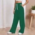thumbnail image 6 of Sweatpants for Women 2025 Elastic High Waisted Loose Fit Wide Straight Leg Joggers with Pockets Trousers Sweat Pants, 6 of 7