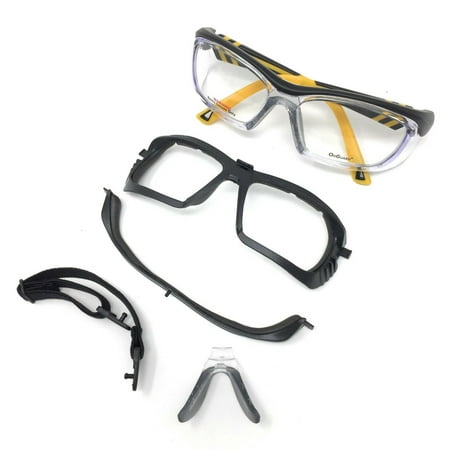 

OnGuard Safety Eyewear OG-225SFDD w/ Full Dust Dam Black Gold Small 55mm