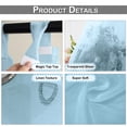 thumbnail image 3 of Sunicol Waterproof Transparent Patio Sheer Curtain for Outdoor Porch Yard, Divider Window Screening Gauze Home Décor for Lawn Cordless Panel Tap Top, 1 Panel, 3 of 8