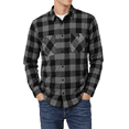 thumbnail image 2 of Puztloy Flannel Shirt for Men Long Sleeve Button Down Shirts Casual Relaxed Fit with Chest Pockets Winter Mens Flannel Shirt, 2 of 6