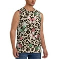 thumbnail image 2 of Gaeub Leopard Dots Men's Sleeveless Muscle Shirts Workout Tank Tops, Odor Protection and Comfortable - X-Large, 2 of 8