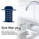 thumbnail image 4 of Filtro de desagüe del filtro del colador del fregadero del tapón del colector de pelo antiobstrucción del baño (azul) Ndcxsfigh  Libre de BPA, 4 of 8