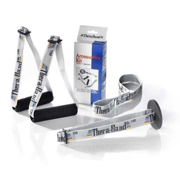THERABAND Elastic Resistance Accessories, Assorted, for Bands and Tubing, Exercise, Rehabilitation