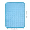 thumbnail image 3 of Pet Ice Cooling Mat, Breathable Summer Sleeping Cushion, Non Slip Washable Cold Pad Bed for Dogs Cats, Kennel Sofa Floor, Indoor Outdoor Use, 21.65" x 27.56", AKLJWH, 3 of 9