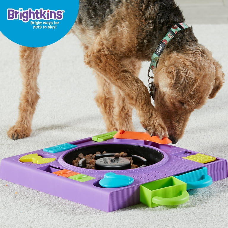 Brightkins DJ Doggo Puzzle Feeder - Dog Toy Treat Dispenser, Multi-color  Jigsaw for Puppy Enrichment & Birthdays
