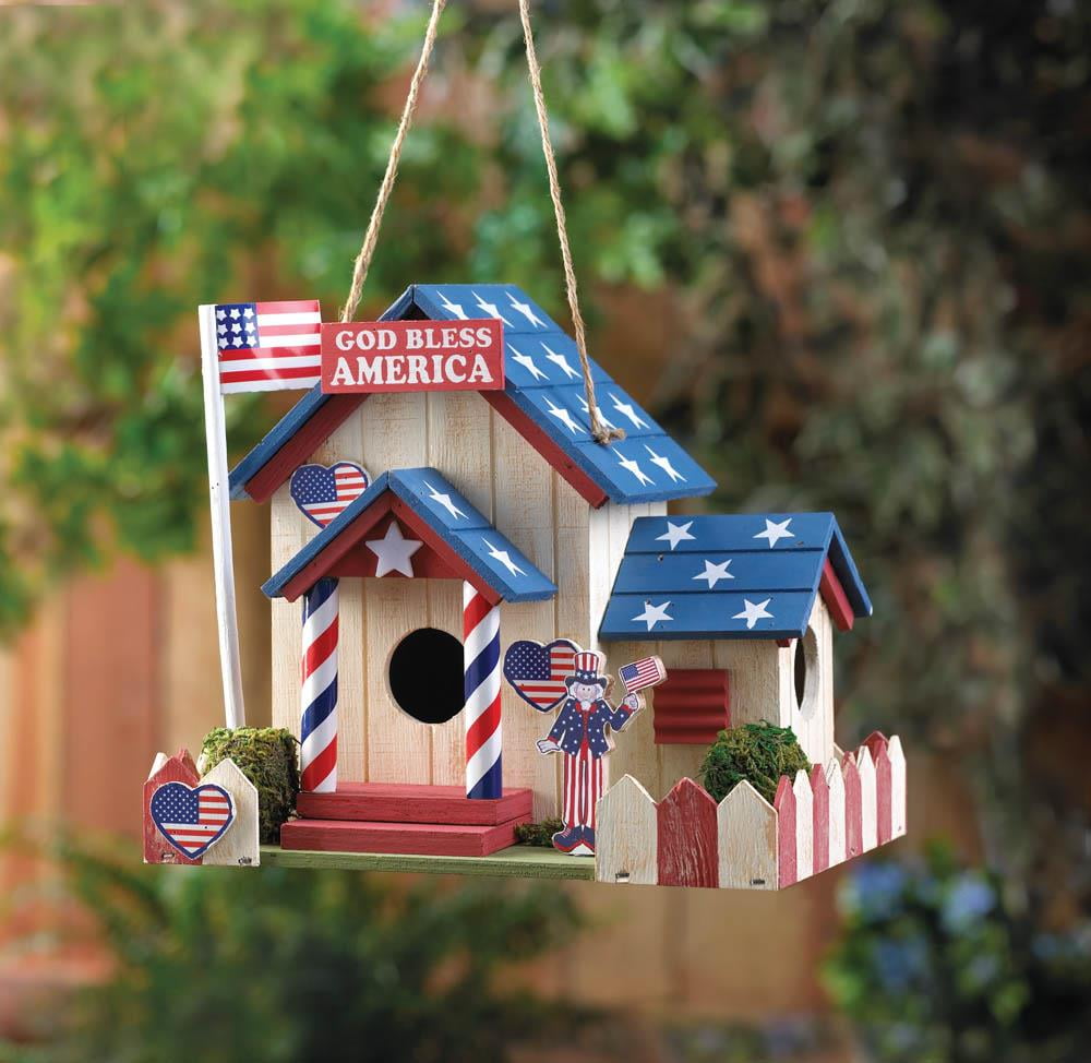 Wooden Birdhouses, Hanging Cute Birdhouse Outdoor Finch Birdhouse Kits For Kids by Songbird Valley