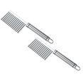 thumbnail image 1 of Oleegame 2PC Potato Fry Cutter Edged Fruit Stainless Wavy Gadget Tool Kitchen Steel Potato Vegetable Cutting Kitchen，Dining Bar, 1 of 9
