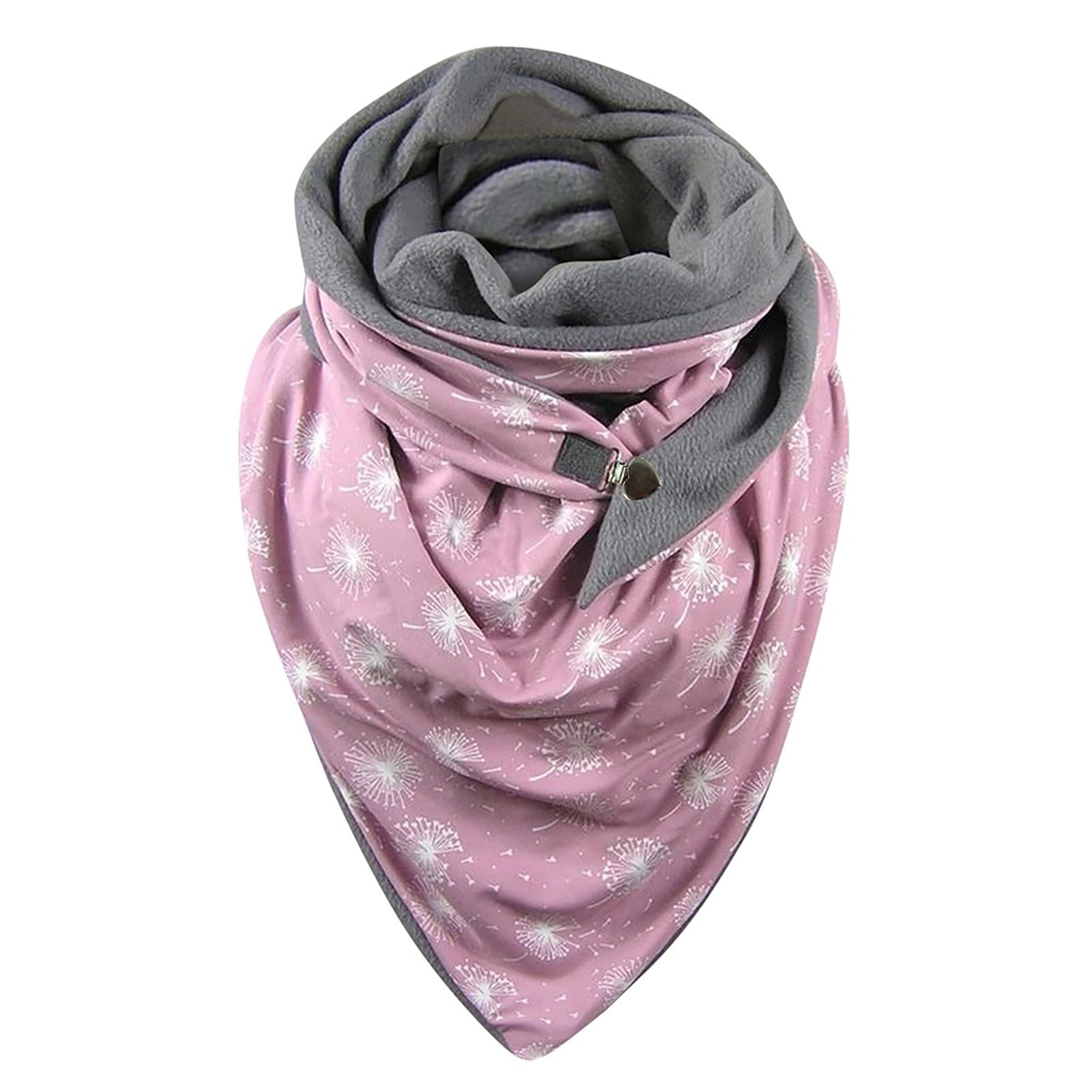 Scarf for Women Fashion Soild Dot Printing Button Soft Wrap Casual Warm Shawls Bandanas Lightweight Women s Neckerchief