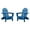 Royal Blue, variant on DuroGreen Adirondack Chairs Made With All-Weather Tangent lumber, Set of 2, Oversized, High End Classic Patio Furniture for Porch, Lawn, Deck, or Fire Pit, No Maintenance, USA Made, Royal Blue