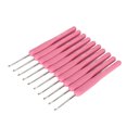 thumbnail image 4 of Crochet  Kit, Aluminum And Silicone Practical Wide Application Roseate Crochet Hooks Set  For DIY Craft For Knitting Sweaters, 4 of 8