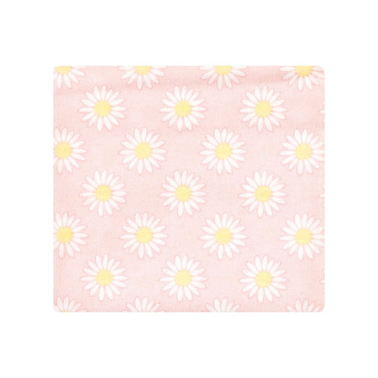 Hudson Baby Unisex Cotton Flannel Receiving Blankets Bundle, 30x30 Inches, Set Of Coordinating Prints (Lemon Daisy)