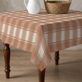 thumbnail image 4 of Khaki Checkered Table Cloth Waterproof Tablecloths, Farmhouse Plaid Buffalo Elegant Tablecloth Dining Table Cover for Kitchen Party Tabletop Outdoor, Square Tablecloth 60x60 Inch, 4 of 9