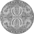 thumbnail image 1 of Ahgly Company Machine Washable Indoor Round Persian Gray Traditional Area Rugs, 4' Round, 1 of 1