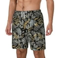 thumbnail image 2 of Uemuo Rose Flowers Pattern Mens Swim Trunks Quick Dry Board Shorts with Mesh Lining, Stretch Beach Shorts Quick Dry No-Chafing Board Shorts-3X-Large, 2 of 9