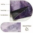 thumbnail image 6 of 5'x7' Area Rugs for Living Room Bedroom, Purple Mountain Washable Rug Carpet Runner Indoor Outdoor, Misty Forest Nature Woodland Pine Tree Landscape Non Slip Floor Mats Area Rug for Kitchen, Nursery, 6 of 8