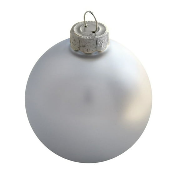 Whitehurst Matte Finish Glass Christmas Ball Ornament - 7" (180mm) - Sky Blue
