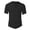 Black, variant on Krdevn Men's Casual T Shirts Short Sleeve Solid Color Button Up Tee for Daily Wear Outdoor Activities Summer Comfortable Top,3XL
