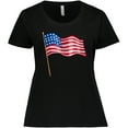 thumbnail image 3 of Inktastic American Flag Design Women's Plus Size T-Shirt, 3 of 5
