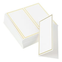 50 Pcs Table Cards Wedding Place Name Holders for Tables Blank Signs Banquet White