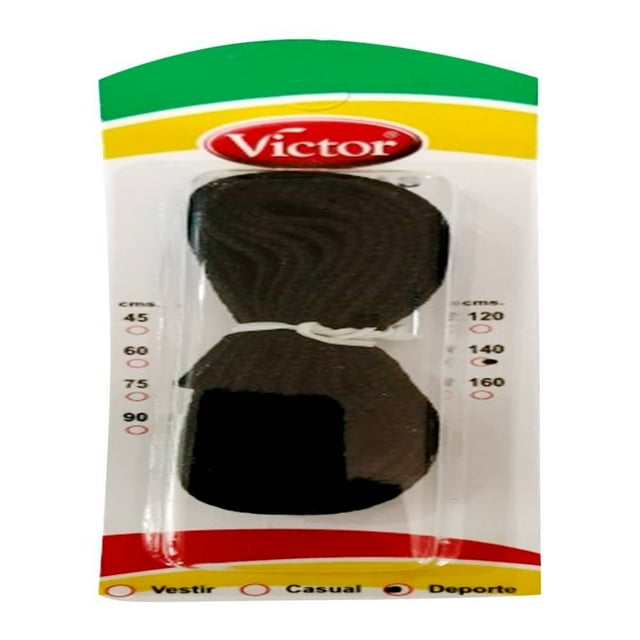 Agujeta Victor para Deporte Negro 140 cm