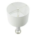 thumbnail image 4 of A&B Home Marble and Acrylic Cylinder Table Lamp with Drum Fabric Shade - White Marble, Clear Finish - White Shade, 4 of 5