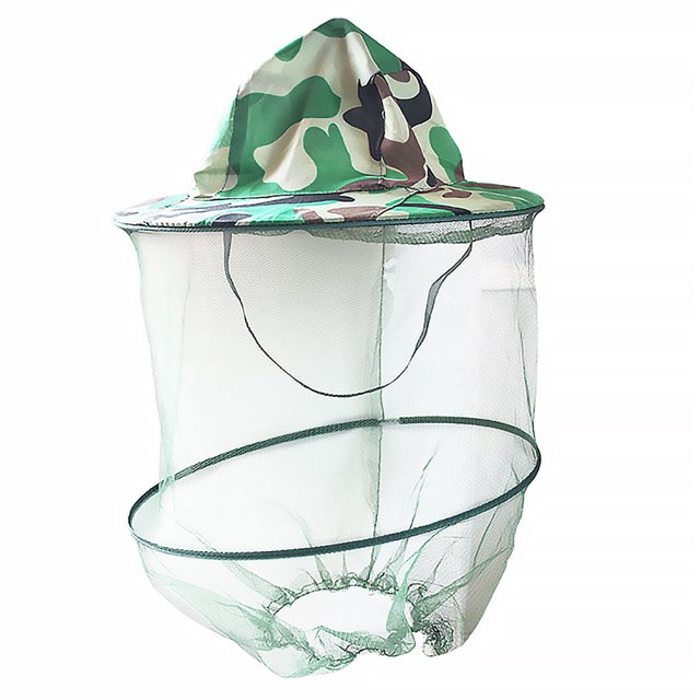 Chal de camuflaje creativo para exteriores, antiinsectos y abejas