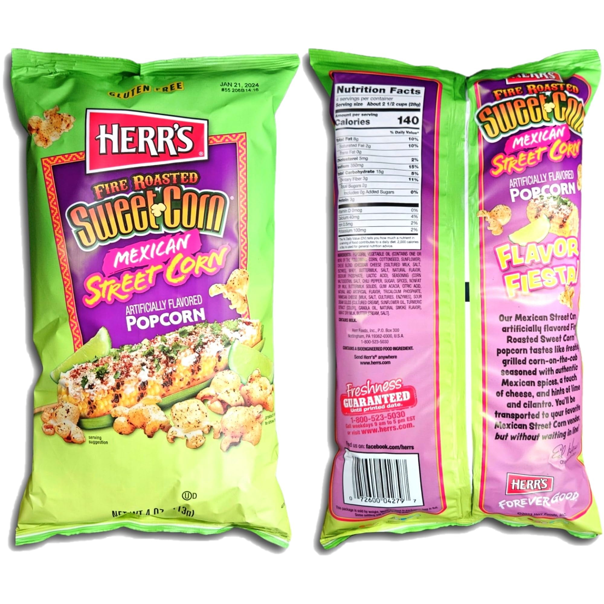 (3 pack) Fire Roasted Sweet Corn Mexican Street Corn Value Pack |  4 Ounce | Pack of 3
