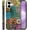 Art Tiles Floral Colors, variant on Case for iPhone 17 Air, Fits Frosted Case Design for Girl Women, Collage Tiles Hearts Roses Vines Romantic