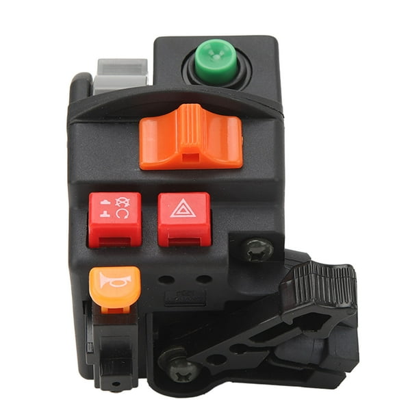 Interruptor de manillar de motocicleta bocina de interruptor de arranque y parada de manillar 8 en 1 para motocicleta eléctrica para manillar de 7/8 pulgadas y 22 mm ANGGREK Otros