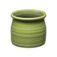 thumbnail image 3 of Kifon Curved Ceramic Ceramic Pot - Large - Olive Green, 3 of 3