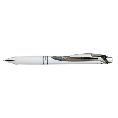 - EnerGel Pearl Retractable (0.5mm) Needle Tip, Fine Line, Black Accent, Black Ink, 12 Count