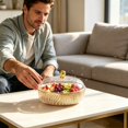thumbnail image 5 of Clear Candy Bowl with Secure Lid, Large Transparent Fruit Serving Bowl, Food Grade Storage Container for Snacks, Cookie, Coffee Table Home Decor, 5 of 6