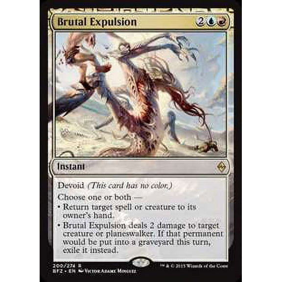 MtG Battle for Zendikar Rare Brutal Expulsion (Foil) #200