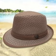thumbnail image 2 of Sun Hats for Men Breathable Mesh Short Brim Panama Summer Hats, 2 of 6