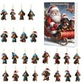 thumbnail image 3 of 2025 Dachshund Advent Calendar - 24 Days Christmas Countdown with 2D Acrylic Pendants, Funny Dog Ornaments for Tree Decor, Holiday Home Decoration, Xmas Gifts, 3 of 9