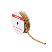 Simplicity Trim, Tan 1/4 inch 3 Ply Twisted Cord Trim Great for Apparel, Home Decorating, and Crafts, 3 Yards, 1 Each