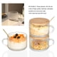 thumbnail image 5 of Toystoory Juego de vasos de vidrio ecológicos: fácil de limpiar y duradero Juego de vasos de vidrio livianos Idea de regalo Taza de desayuno Juegos de servir café y té 1 estilo Girasoles 450ml, 5 of 6