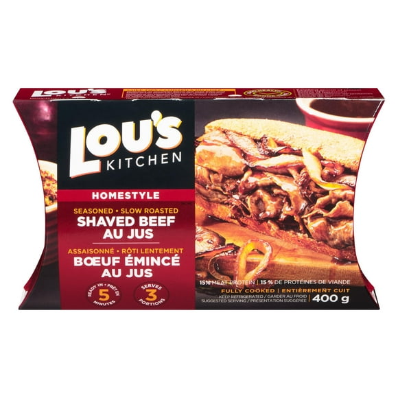 Lou's Kitchen Homestyle Bœuf Emincé Au Jus 400g