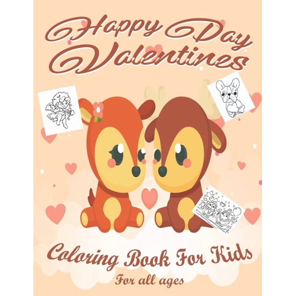 Valentine's Day Coloring Book for Toddlers And Kids: Lovely animals coloring books, Valentine's day coloring book, Baby , (Paperback)