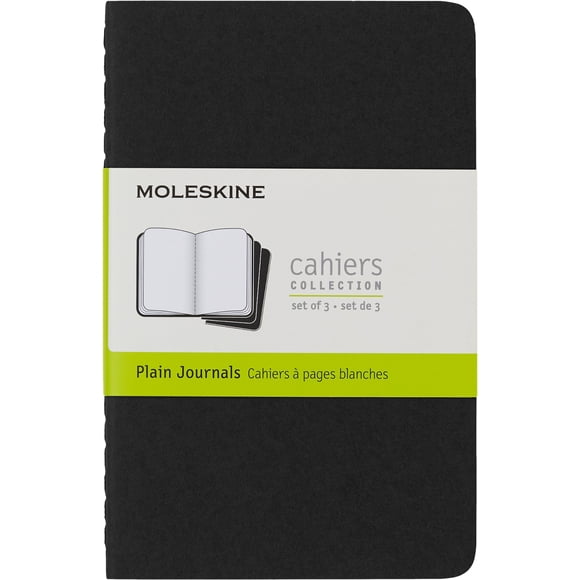 Diario Moleskine Cahier, tapa blanda, bolsillo, 64 páginas, color negro