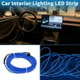 thumbnail image 3 of Cuerda de luz LED EL de 2m Unique Bargains, tira de luz de neón flexible para iluminación interior de automóviles, decoración de automóviles, encendedor de cigarrillos (12v) azul, 3 of 7