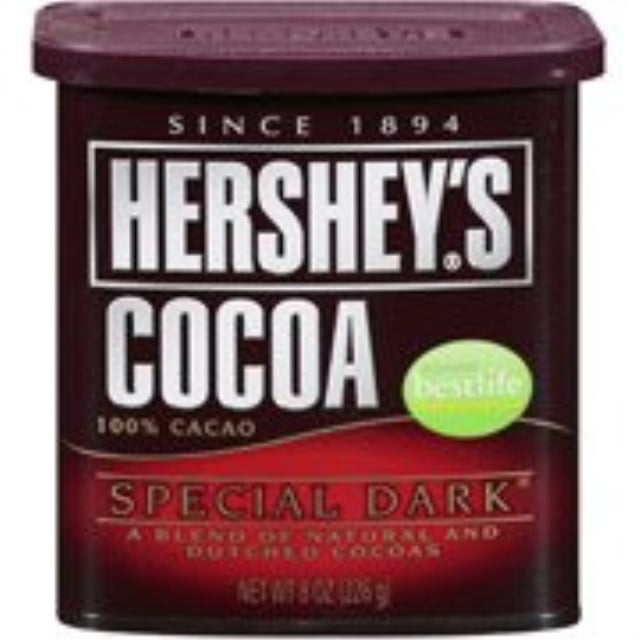 Hershey's Special Dark Chocolate Cocoa, 8Ounce Can (Pack of 4)