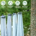 thumbnail image 4 of 40 FT Clothes Line Outdoors, 3/16" Retractable Wire Clothes Ropes PVC Coating Laundry Clothesline with Retractor for Outdoors Camping, 4 of 7