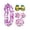 A538 Purple, variant on Hawaiian Leis Set - Tropical Flower Garlands for Luau Party, Hula Costume Accessories, Beach Theme Celebration Supplies, Floral Necklaces A541_Yellow